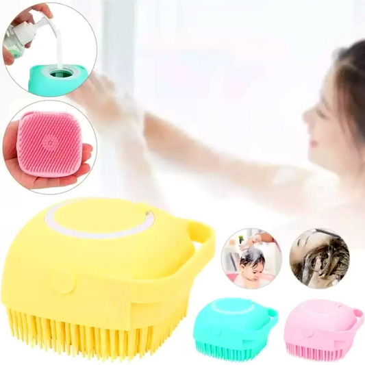Dull & Rough Skin? This Silicone Bath Brush Exfoliates, Cleanses & Massages All At Once, Safe for Baby Skin Too!