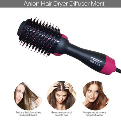 3-in-1 Salon Hair Styler Dry, Straighten & Volumize in One Step