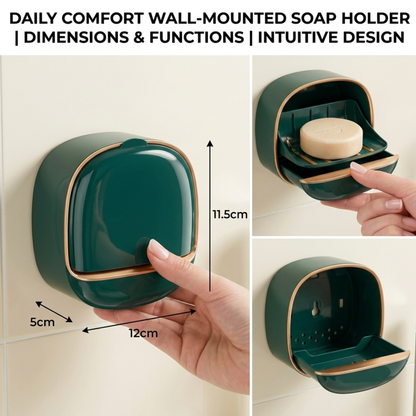 Smart Drain Wall Soap Dish Keeps Bar Soap Dry